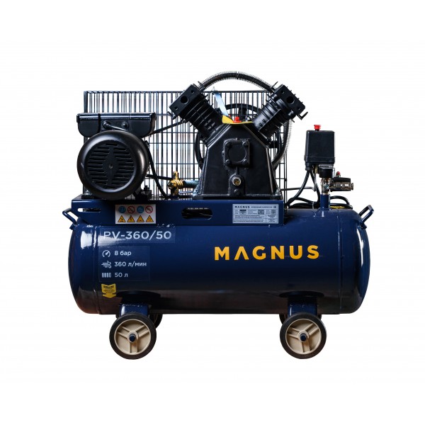 Компрессор поршневой воздушный Magnus PV-360/50 новый фильтр 8бар 2,3кВт 220В