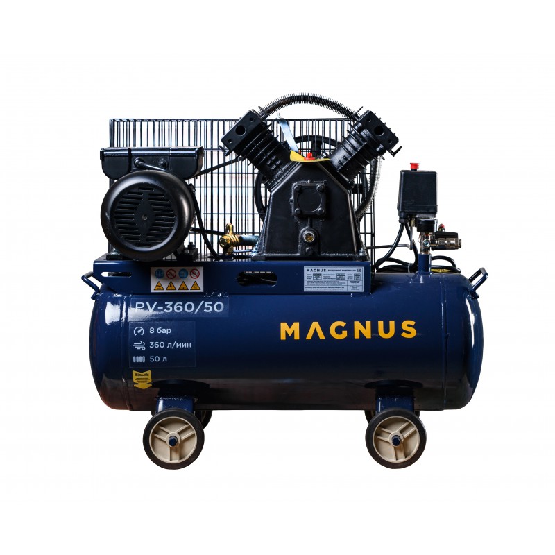 Компрессор воздушный Magnus PV-360/50 новый фильтр 8бар 2,3кВт 220В